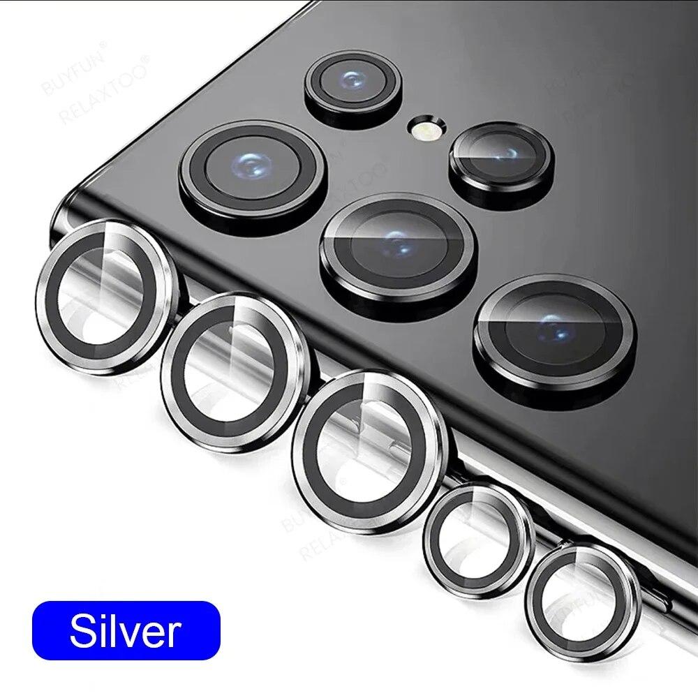 Beskyttelsesglass for bakkamera deksel for Samsung S24 Ultra S23 Plus A14 A24 A34 A54 A15 A25 A35 A55 Z Fold 5 Z flip 4 Bakre linse deksel