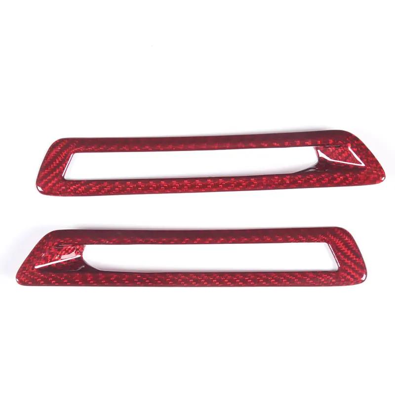 Real Carbon Fiber Car A Pillar Air Conditioning Outlet Decorative Frame Sticker for BMW 8 Series G14 G15 G16 Interior Accessorie