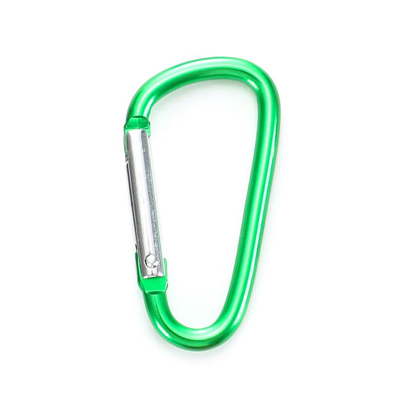 Tolex Small D-Shape Aluminum Carabiner Hook зелёный