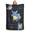 Warm BlanketKids Adult Decorative Pokemon Sauirtle Evolucion Bedding Throws  Flannel Bedspread For Street Trend Sofa Bed Cover