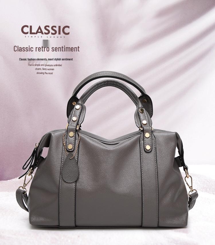 Ladies' Fashionable Boston Shoulder & Crossbody Pillow Bag