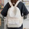 Mochila japonesa linda chica encaje lazo mochila alto valor estudiante campus mochila escolar niñas viaje mochila pequeña