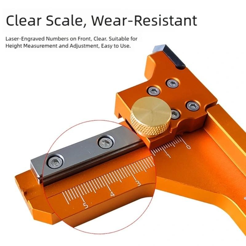 High Accuracy Aluminum Scribing Height Gauges Easy to Use for Accurate Measurement in Woodworking & Industrial Tasks