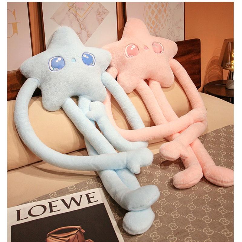 Stretchable Flower And Star Plush Pillow For Home And Bed