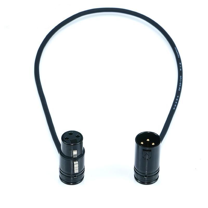 Low Profile 3 Pin Xlr Connector Cable Right Angle L Shape Plug Microphone Mixer Amp Professional Audio Line Male To Female