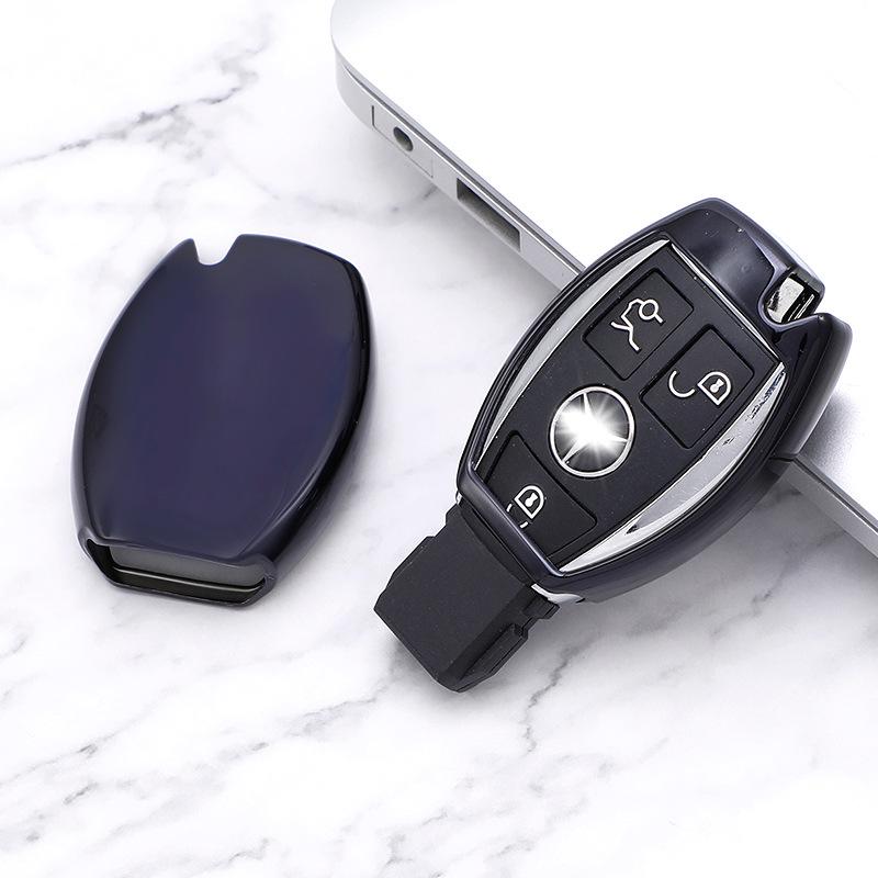 TPU Key Cover for Mercedes C-Class C180 C200, E-Class E300 E360L, GLA200 Older Models