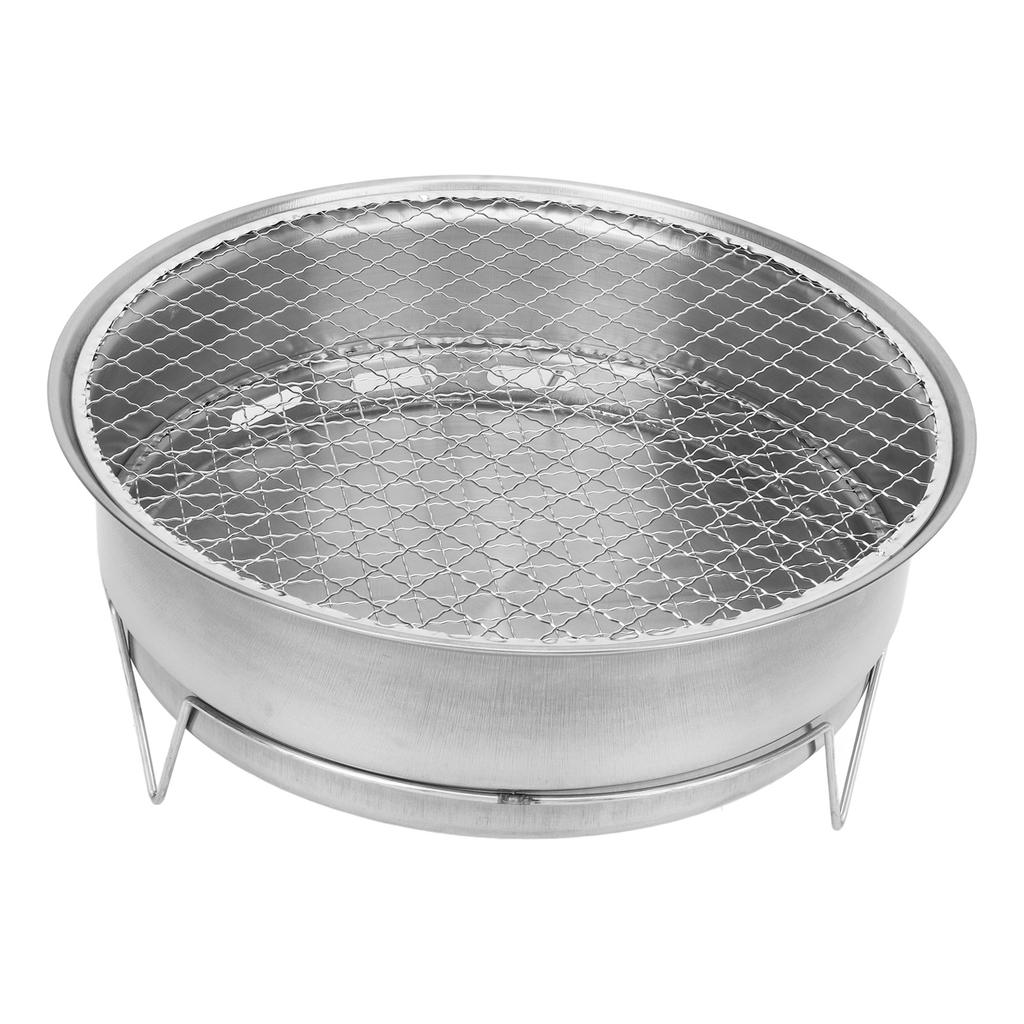 Charcoal Barbecue Grill Portable Multifunction BBQ Grill Stove with Stone Baking Pan for Outdoor