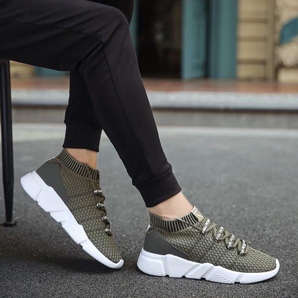 Hochwertige Freizeit-Laufschuhe Mesh-Sneaker Herren Sportschuhe Atmungsaktives Design