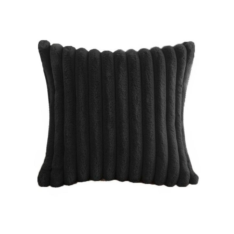 

45x45cm Decorative Throw Pillow Cover Sofa Bedroom Striped Soft Pillow Cover Cushion Covers Home Decor 45x45cm чёрный