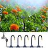 Automatic Irrigation System Garden Irrigation Hose with 360-Degree Bendable Adjustable Nozzles Watering System Kit for Lawn Greenhouse Farm Courtyard