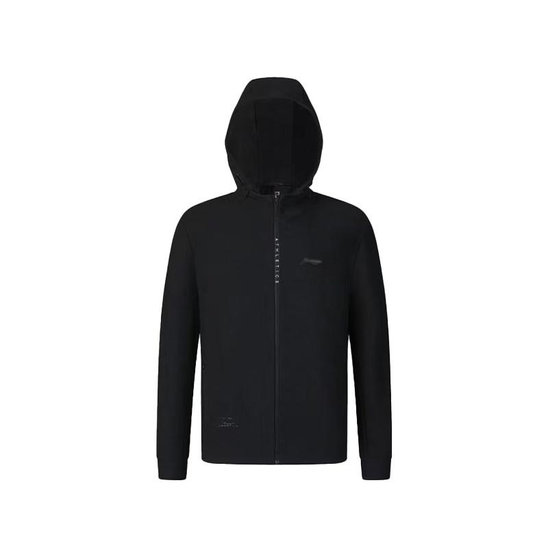 Li Ning Jackets Unisex Black Hooded Fleece Lined Other AJDU611-1 L