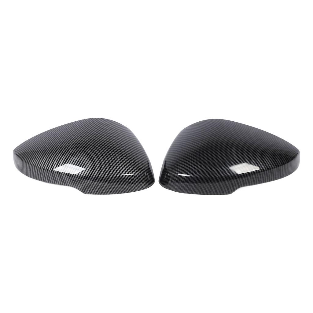 1 Pair Side Mirror Cap Cover Left Right Carbon Fiber Style Protective Weather Resistant Rear View Wing Mirror Housing
