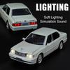 1:32 Scale Crown Corolla Car Model Toy Alloy Diecast Sound Light Pull Back Doors Opened Miniature Cars Models Kids Presents