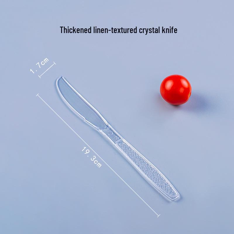 Thickened Transparent PS Plastic Plates - Crystal Butterfly Design for Steak, Fruit & More