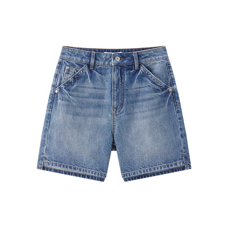 PEACEBIRD Women's High-Waist Denim Shorts