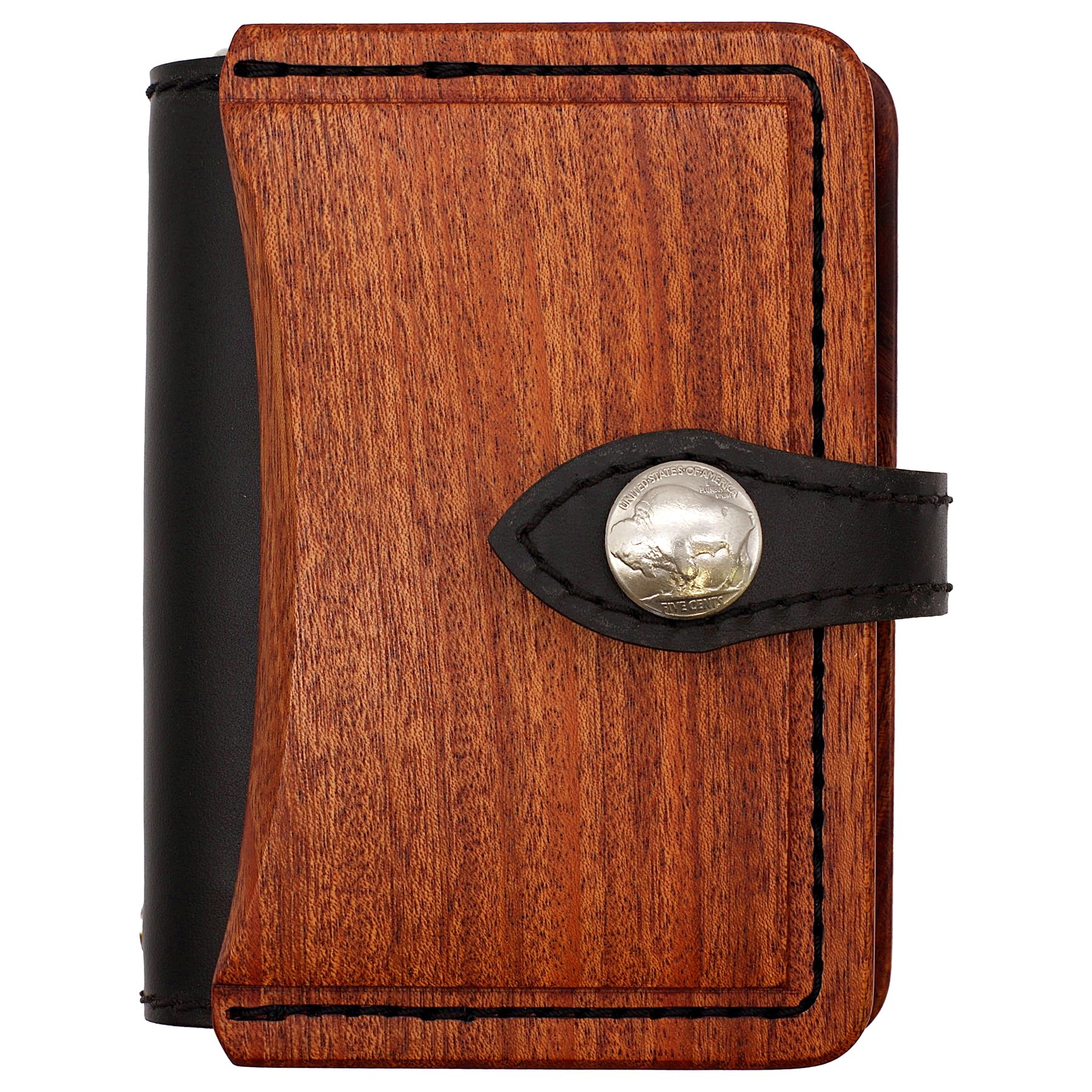 

Goods Wooden System Organizer Mini 6 C Model 105095 [Wooden LIFE] Leather/Black Strap/Black No. []