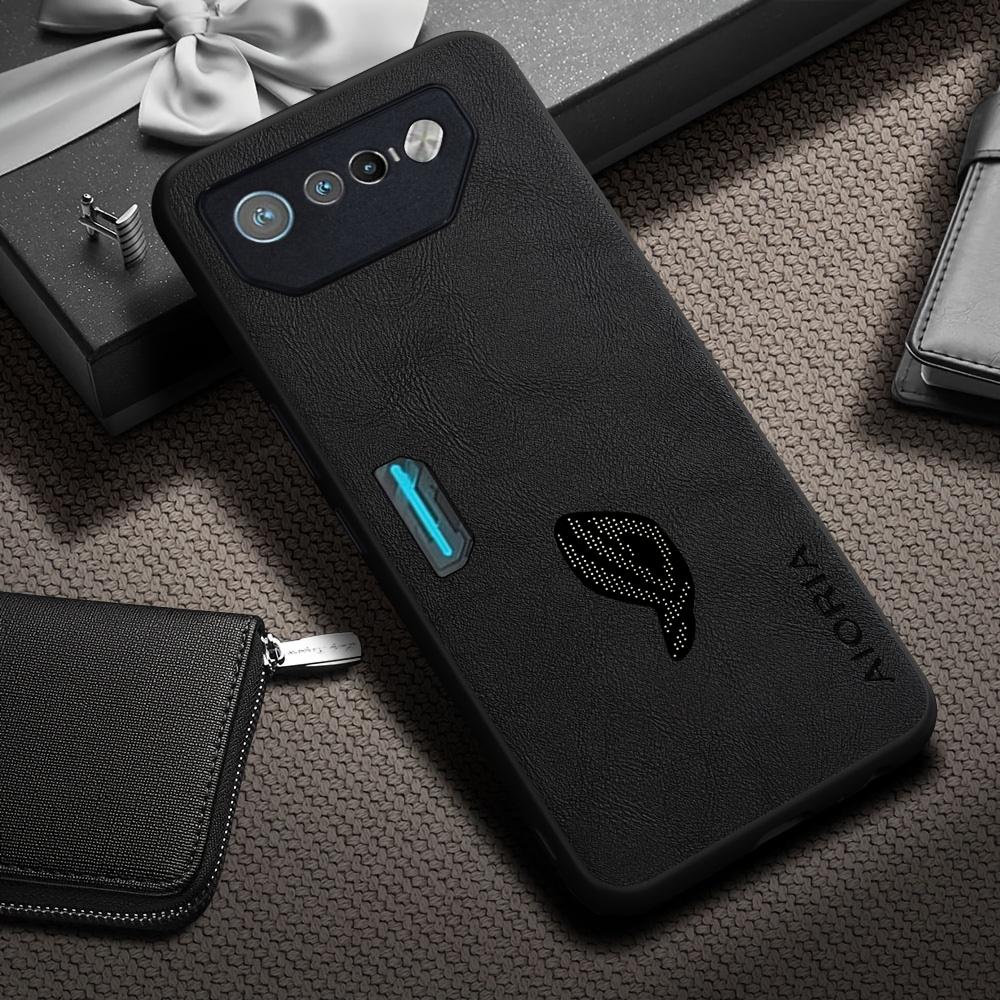 Phone Case: Luxury Retro Synthetic Leather Phone Case for Asus ROG Phone 9 8 7 6 Pro Matte Soft Bumper Hard Back Cover Fashion Protective Case