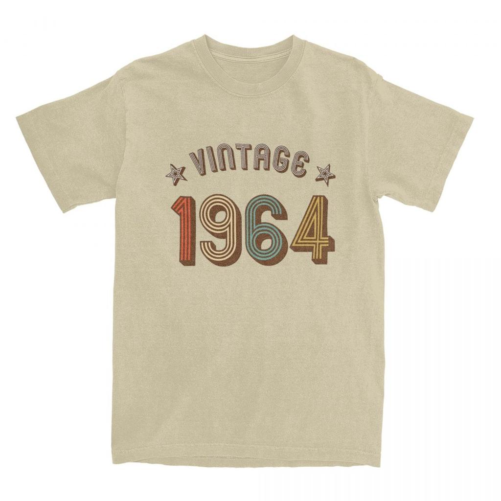Camisetas Vintage de 60 Cumpleaños de 1964 Hombres Mujeres Algodón Gente Increíble 60 Años Regalos Camiseta Manga Corta Idea de Regalo