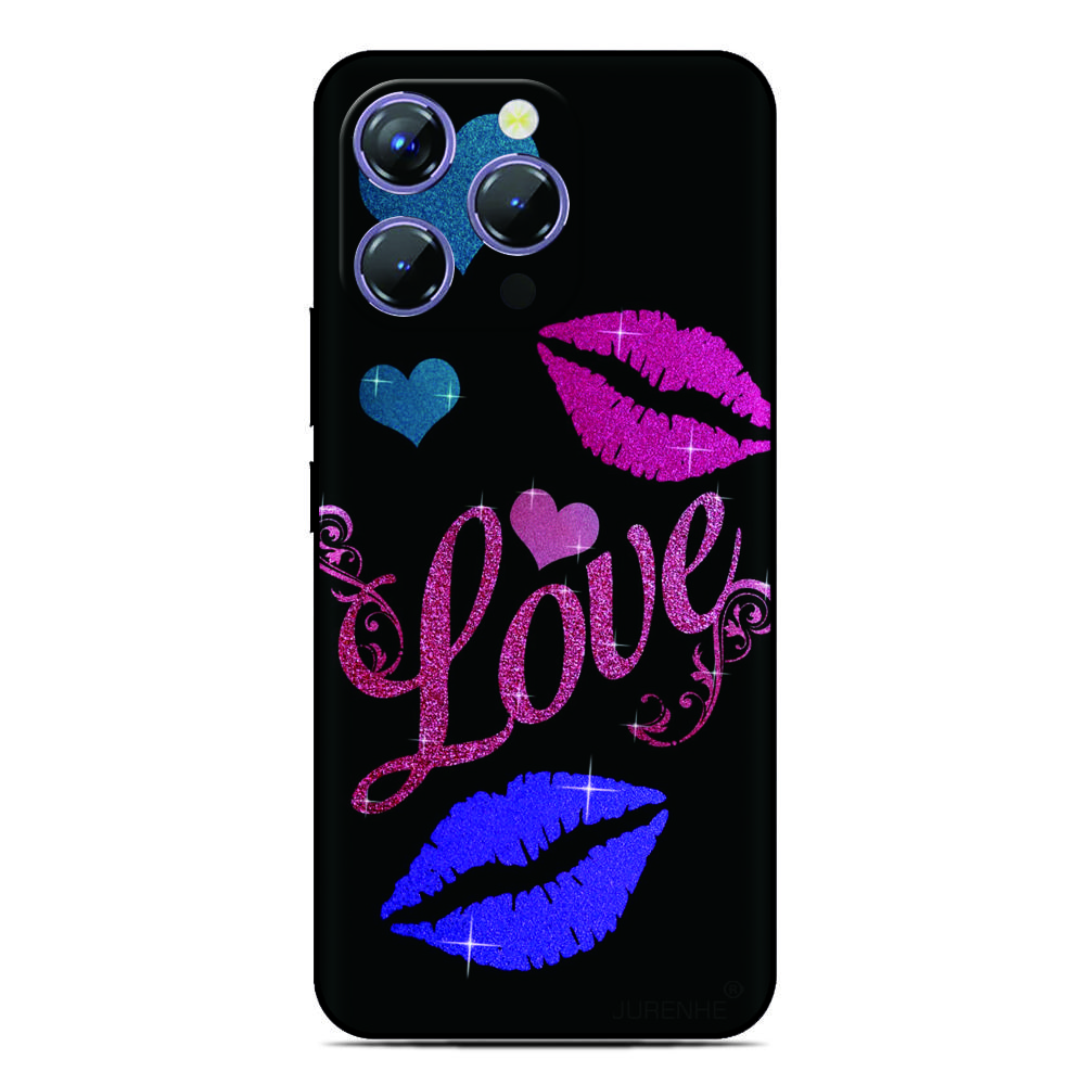 Hübsche Love Kiss Handyhülle für Blackview Wave 9C 8C 6C Shark 9 Color 8 A100 A96 A95 A90 A85 A80 A70 A55 A53 A52 A200 Pro Hülle