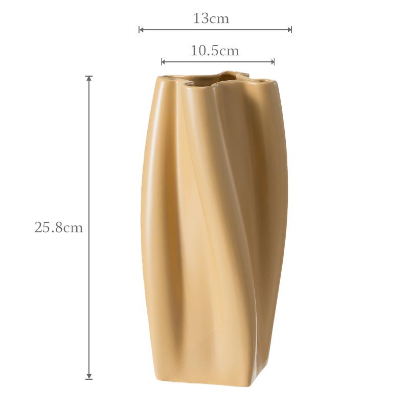 Elegant French Ceramic Vase for Artificial Flowers - Home Decor
