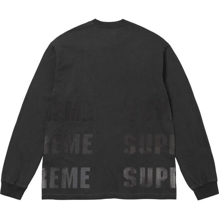 Supreme Reflective L/S Top Black