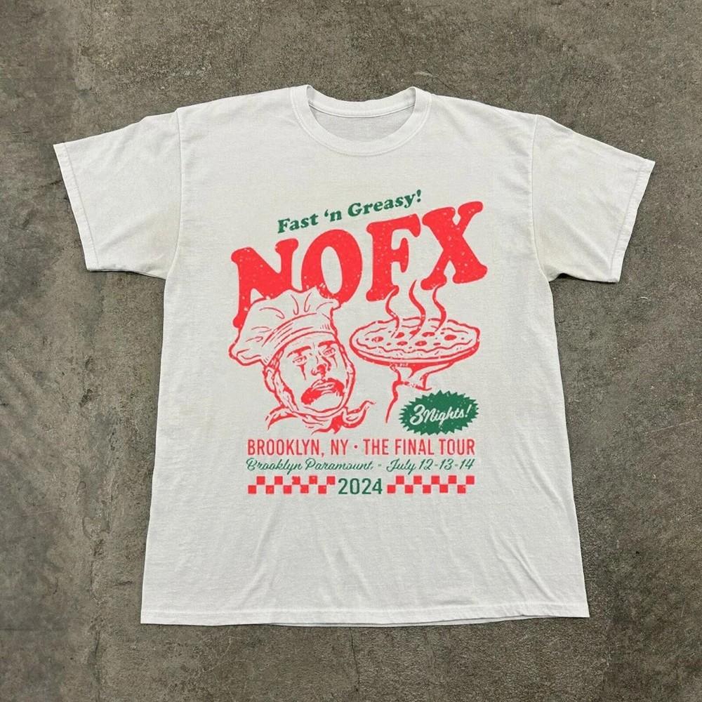 

Nofx Fast 039N Greasy 3 Nights Brooklyn Ny The Final Tour Unisex White T-shirt Unisex T-Shirt S