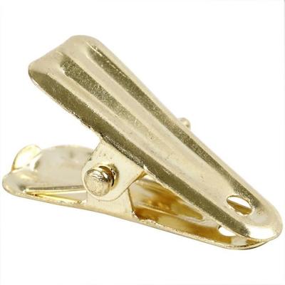 Decoration Clip - Golden - 14 X 27 Mm - 10 Pcs - Metal - Ideal for Decoration