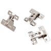 3Pcs Folding Hinges Zinc Alloy 180 Degree Integral Short Arm Hinge Set Hardware for Cabinet