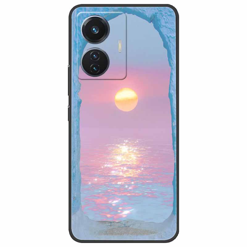 Christmas Case For Vivo T1 44W Soft Silicone Back Cover for Vivo T1 4G Snapdragon 680 Phone Case Cartoon V2153 VivoT1 4G Funda
