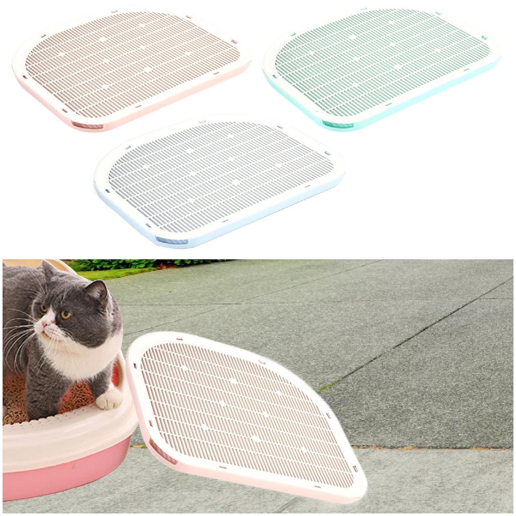 Katzenstreumatte Leicht zu Reinigen Leichtgewicht Verschleißfest Wasserdicht Nicht Schmutzanfällig von Katzentoiletten Rutschfeste Katzenstreu-Auffangmatte