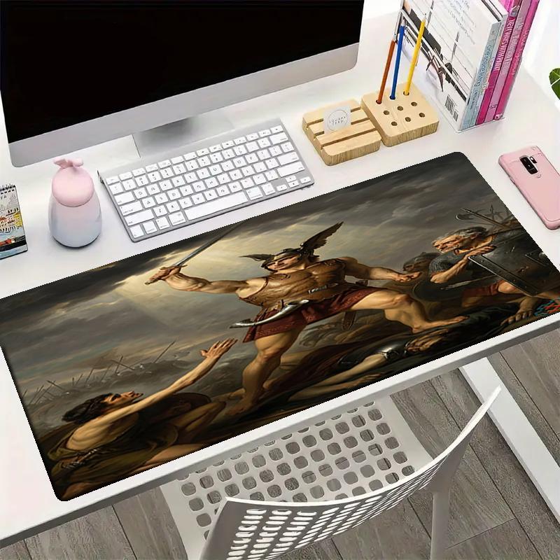 Heroes of Gaul Theme Mouse Pad, Non Slip Rubber Base, Multifunctional Office & Home Decor, Perfect for Workspace Personalization.