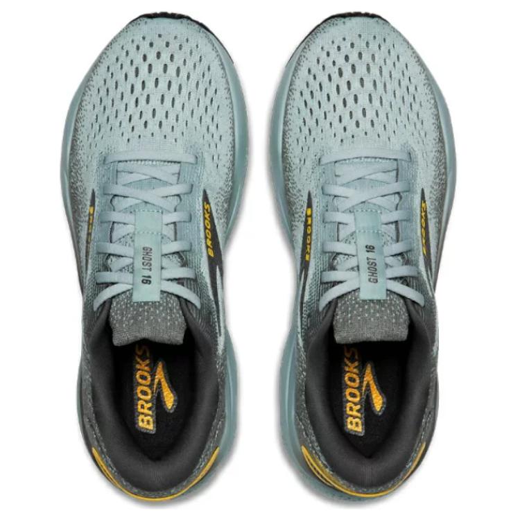 Brooks Ghost 16 Comfortable Professional Shock Absorption Durable Breathable Low-Top Marathon Running Shoes Unisex sneaker Light-Green 1104181D432