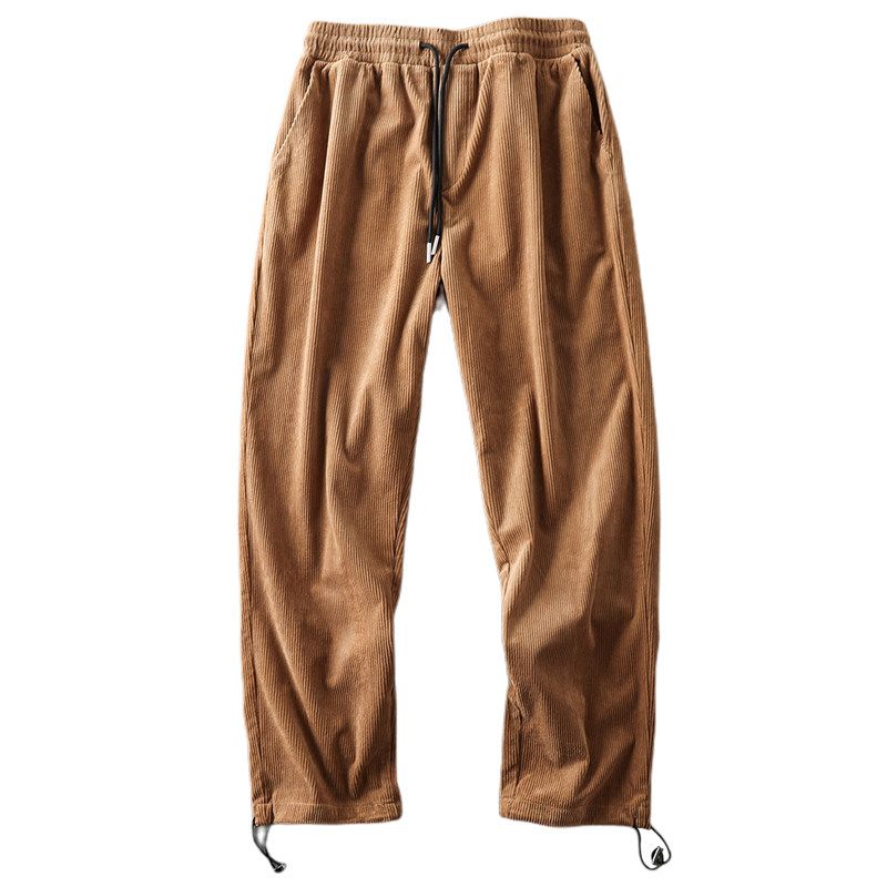 American Style Autumn and Winter Cut-off Label Men's Sports Corduroy Pants