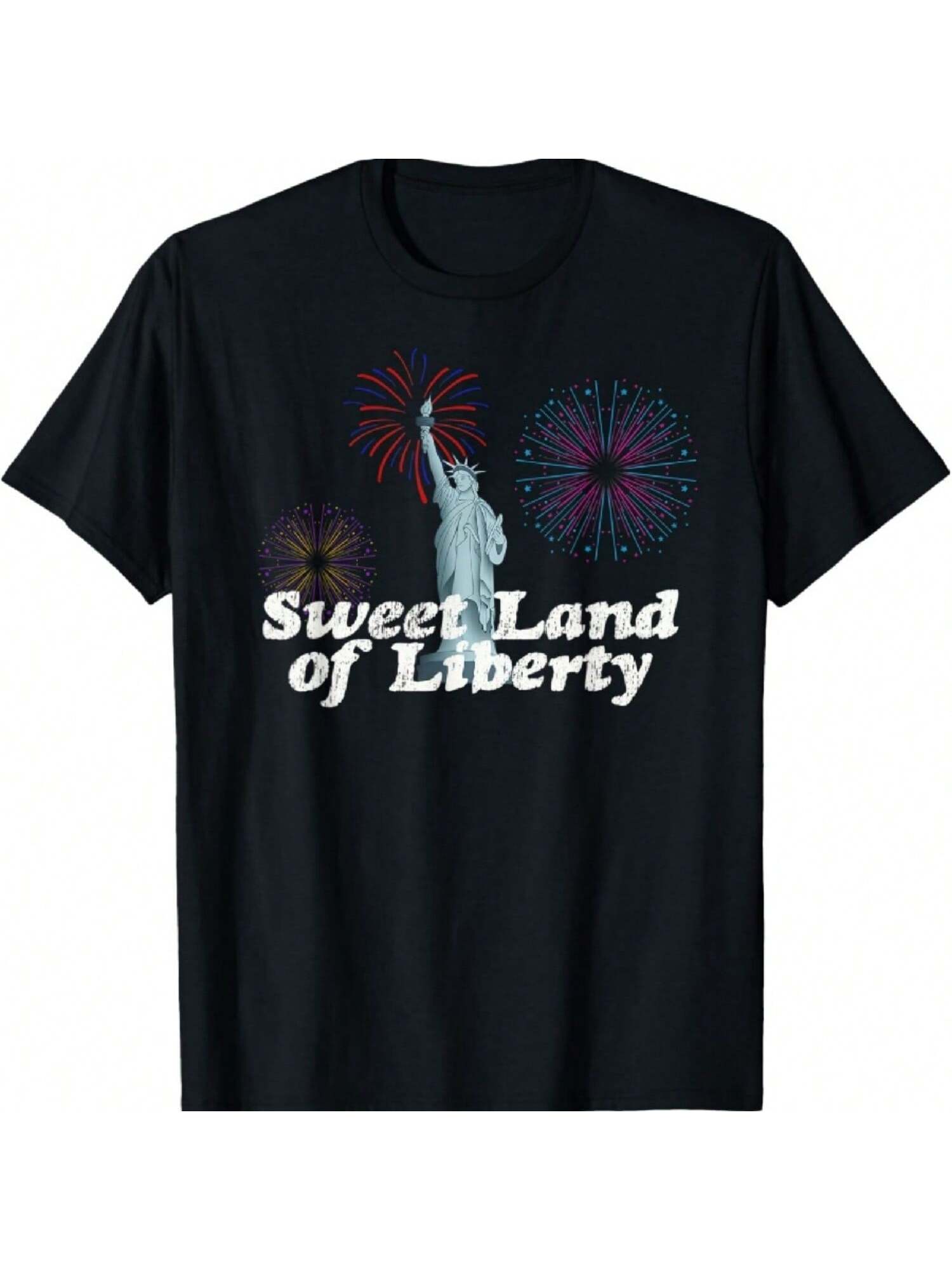 Fourth Of July Sweet Land Of Liberty T-Shirt S разноцветный