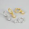 Luxury Rhinestone Eight Pointed Star Ear Cuffs Niche Design High End Elegant Fashion Jewelry For Women