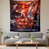Hellboy Tapestry Wall Hanging, Comic Movie Poster Art, Dark Wall Decor for Bedroom Living Room Dorm