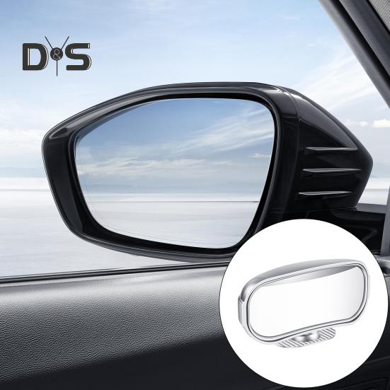 Rechteckiger Auto-Toter-Winkel-Rückspiegel, einfach zu installieren, einstellbarer Winkel, automatisch konvexer Weitwinkel-Seitenrückspiegel