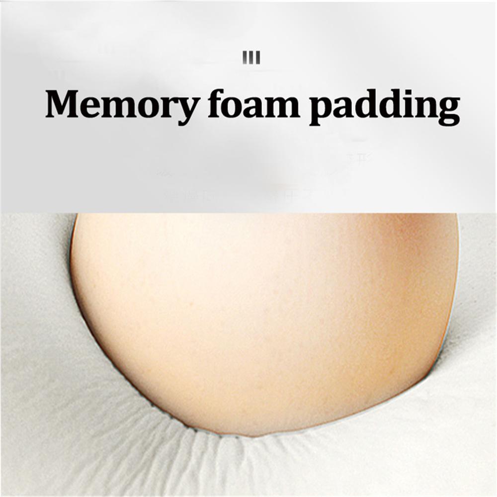 Universal Car Armrest Pad Stripe Center Console Cover Memory Foam + PU Leather