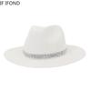 White Women Sun Hat Summer Wide Brim StrawTravel Beach Hats Big Size 60CM New Jazz Trilby Cap Chapeu Feminino Praia