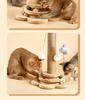 Durable Solid Wood Sisal Cat Scratching Post & Toy - Self-Entertainment and Boredom Relief for Cats