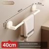 No-Drill Suction Cup Towel Rack: Wall-Mounted Bathroom Organizer with Single/Double Bars.