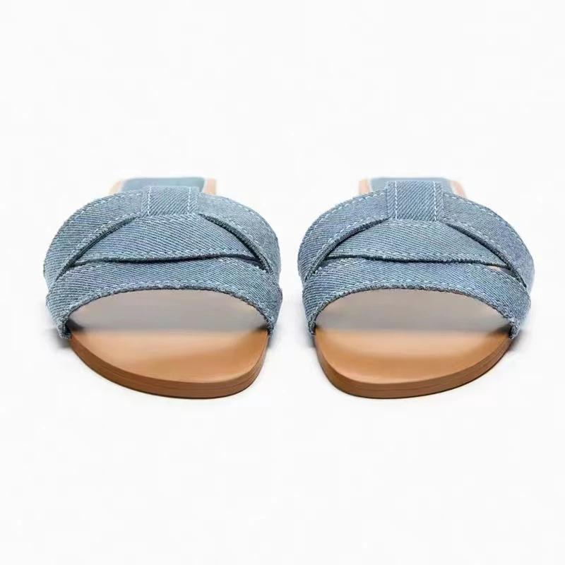 New Fashion Slippers Women Sexy Flat Sandals Casual Ladies Sand Beach Slippers Elegant Fish Mouth Slippers Slippers Women