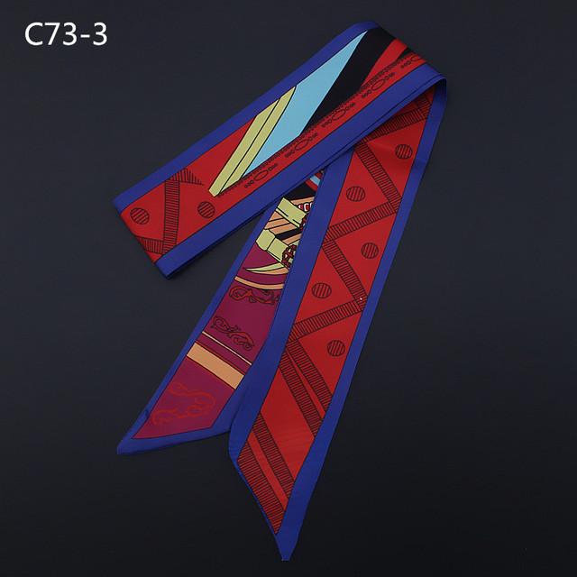 

Весна 2024 Дизайн Леопардовый Узкий Шарф Женский Роскошный Бренд Лошадь Сумка Шарфы Волосы Шея Шелк Шарф Для Дам Фуляр Повязка на Голову