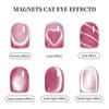 3 in 1 Cat Eye Nail Magnetic Stick Love Heart Snake Pattern French Cat Eye Nail Magnet UV Gel Polish Effect Manicure Design Tool