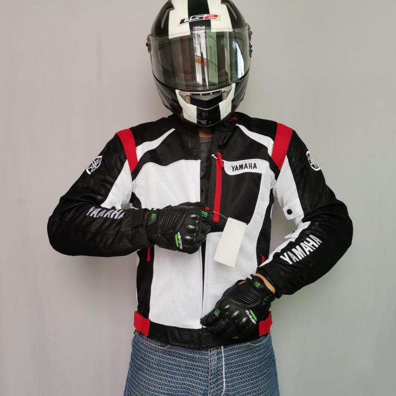 Tuta da Moto da Uomo Leggera Traspirante Attrezzatura Protettiva Touring Fuoristrada Corse