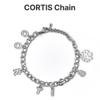 Cortis K-pop Silver Letter Charm Chain Bracelet