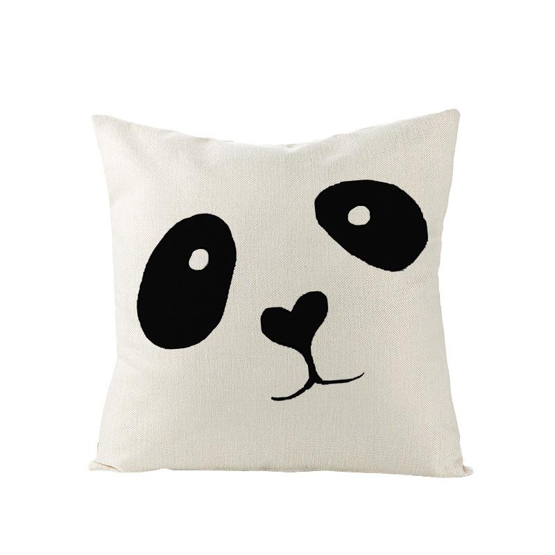 Home Furnishings Nordic Polyester Cushion Cover Black Letter Digital Print Cushion Cover Cushion Cover