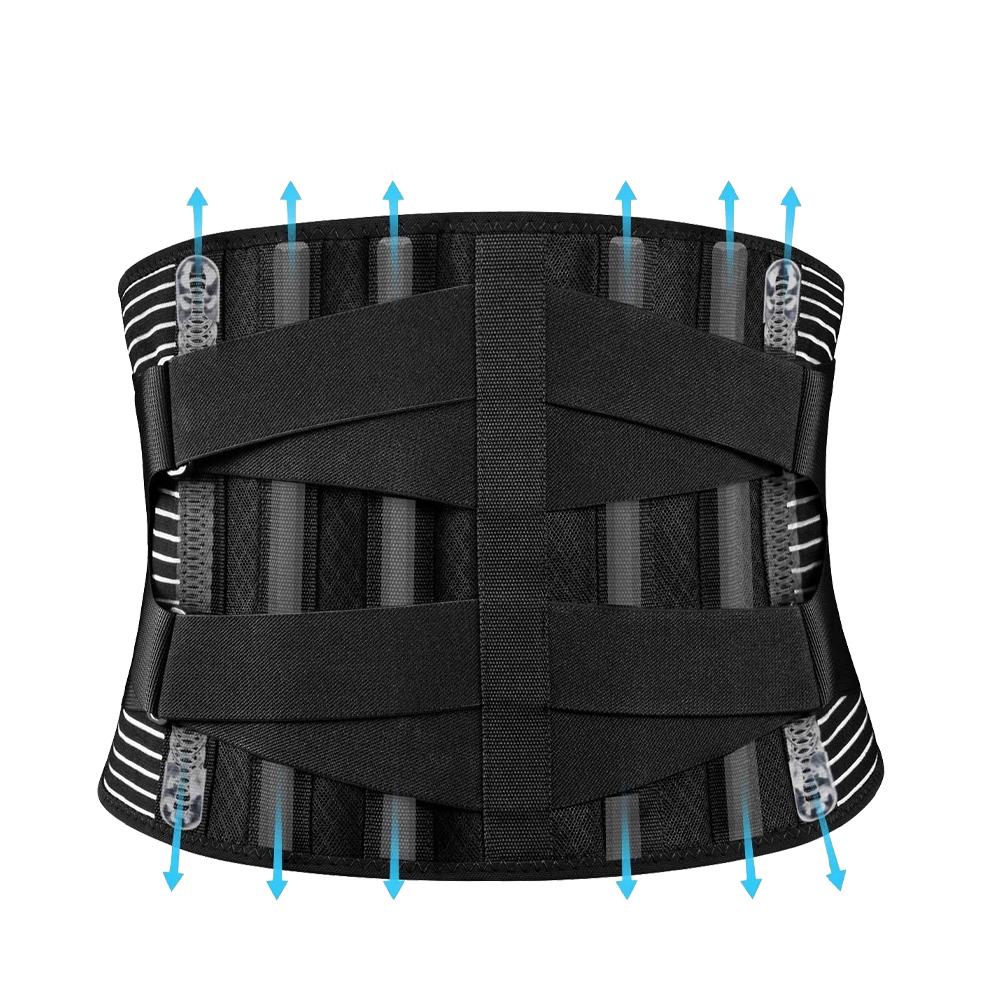 Adjustable Lower Back Brace Lumbar Support Belt Waist Trainer Relaxed Spine Decompression Anti-skid Breathable for Men and Women
