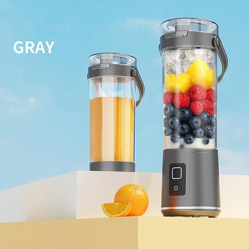 600ML Small Household Portable Juicer USB Rechargeable Electric Juicer Mini Juice Cup Multi Functional Dual Use Fruit Juice Cup