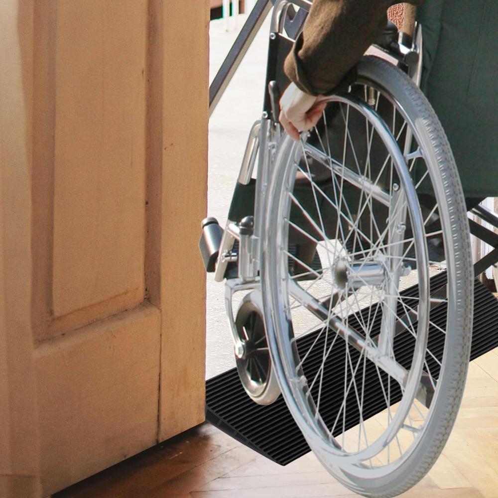 Universal Carpet To Tile Rise Threshold Ramps Self Adhesive 60cm Wheelchairs Ramps PVC Cuttable Floor Transition Strip Doorways